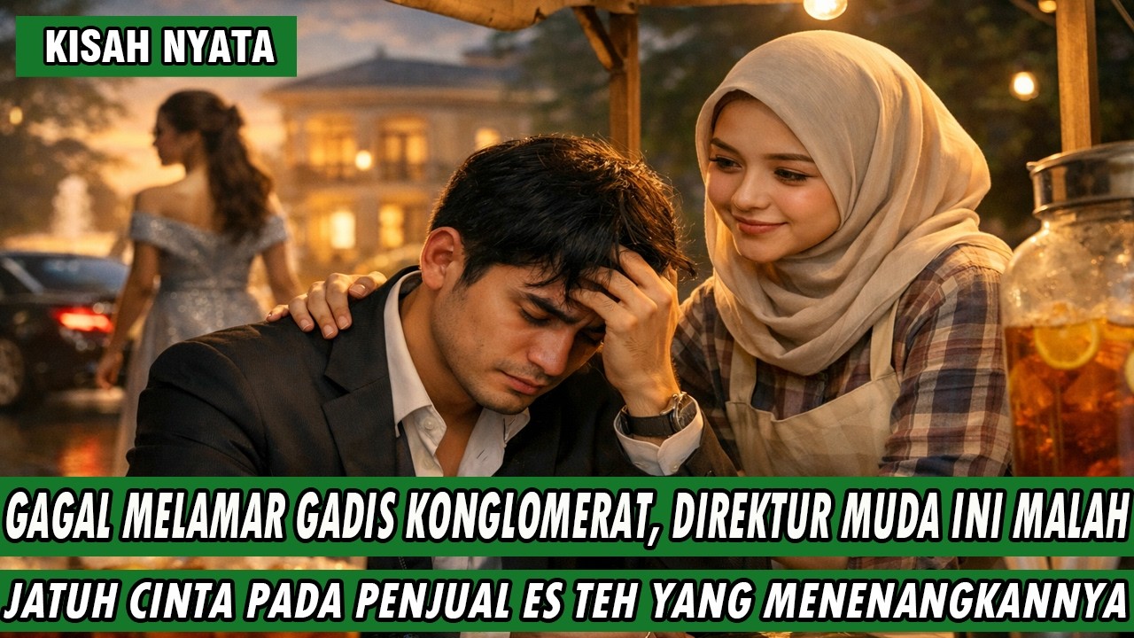 DITOLAK WANITA KAYA, DIREKTUR MUDA INI MENANGIS DAN DIPERTEMUKAN DENGAN PENJUAL ES TEH YANG TULUS