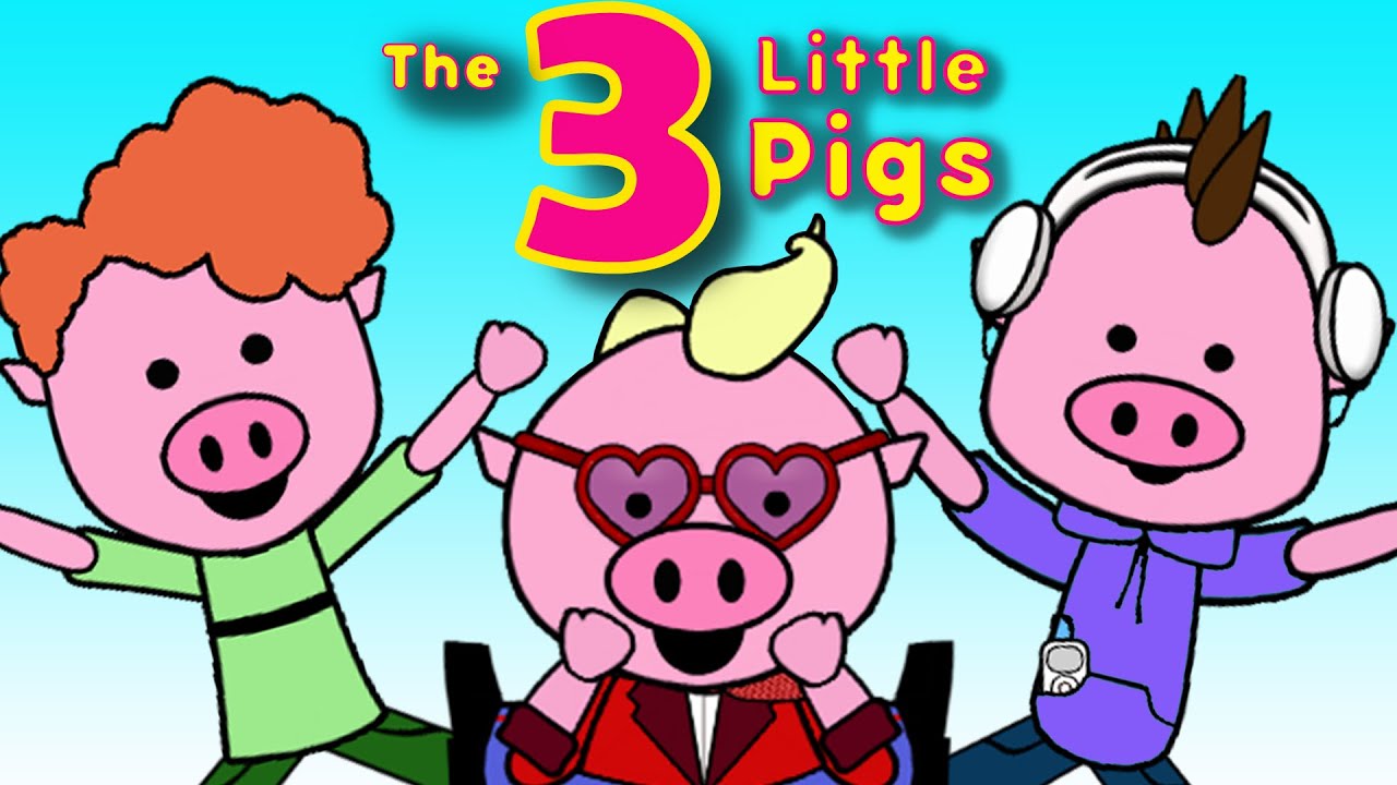 The 3 Little Pigs Who's Afraid Of The Big Bad Wolf lyric video