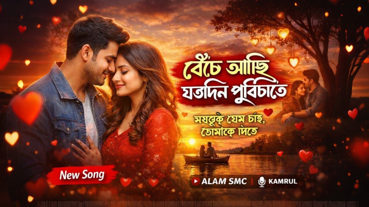 Beche Achi Jotodin Prithibite (বেঁচে আছি যতদিন পৃথিবীতে) | Bangla Love Song 2026 | Full