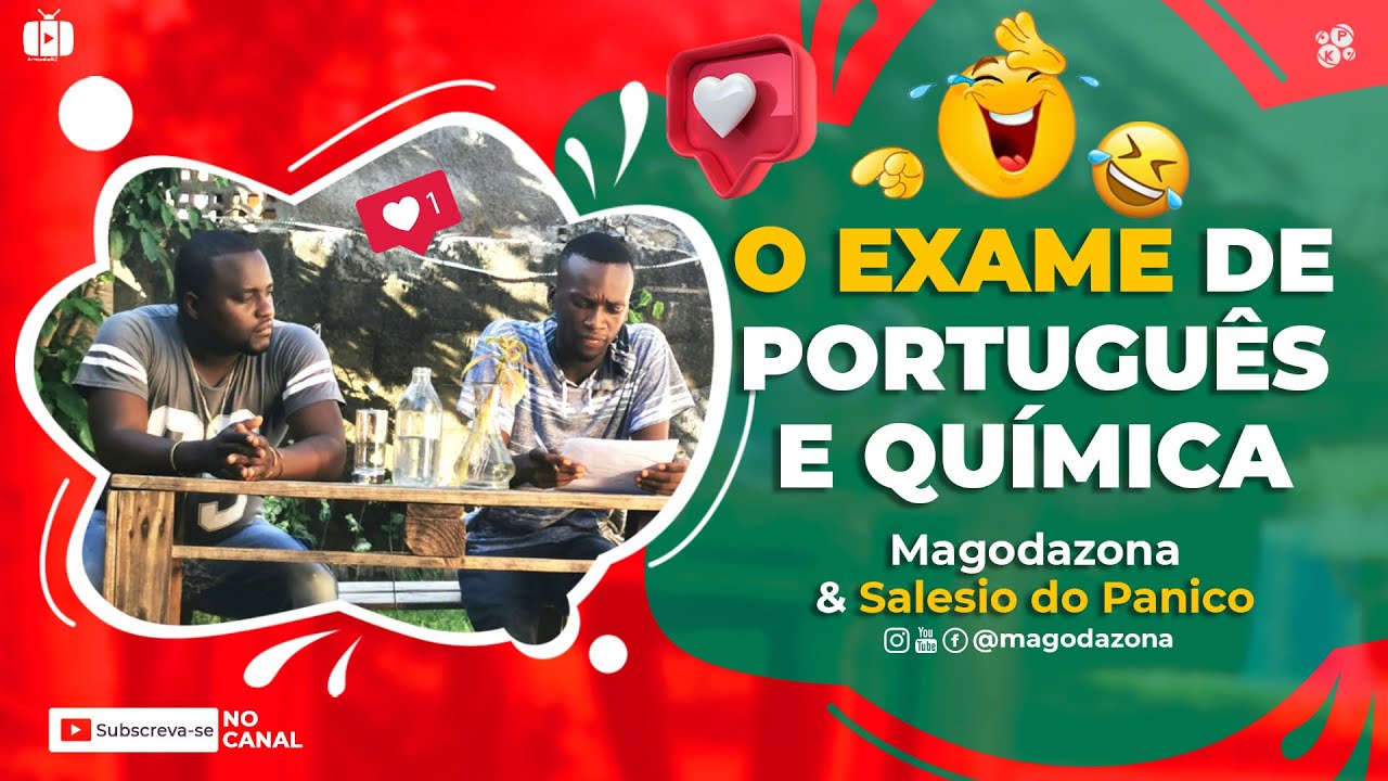 O exame de português e química.