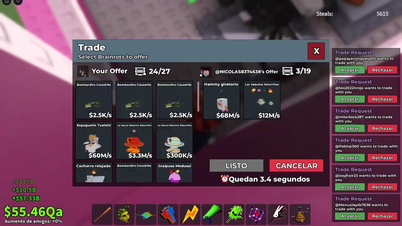 Tradeando con subs buscando garama dragón og etc