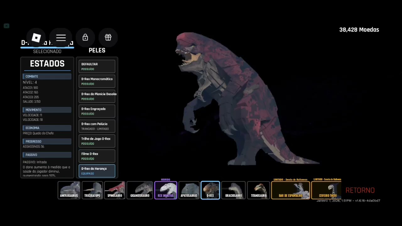 2 vídeo jogando bloco jurassico