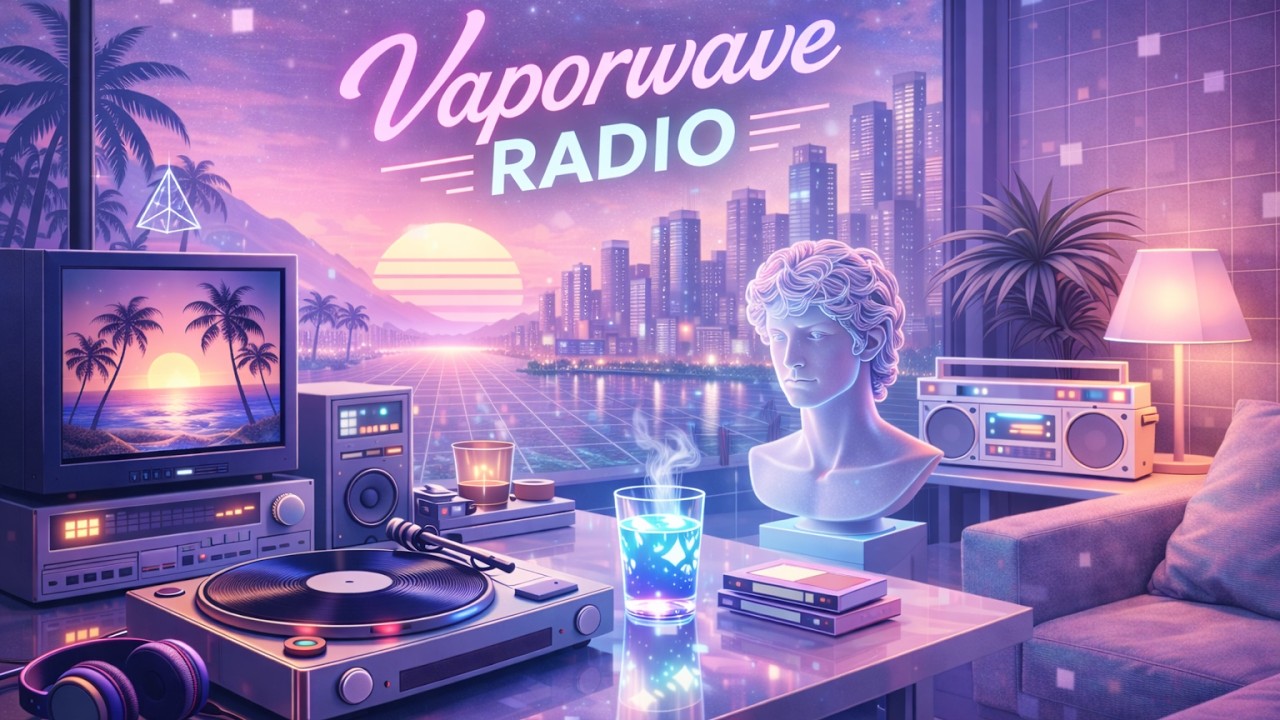 Vaporwave Playlist -  80s 90s / Background Music Study & Relax 勉強・読書・休憩