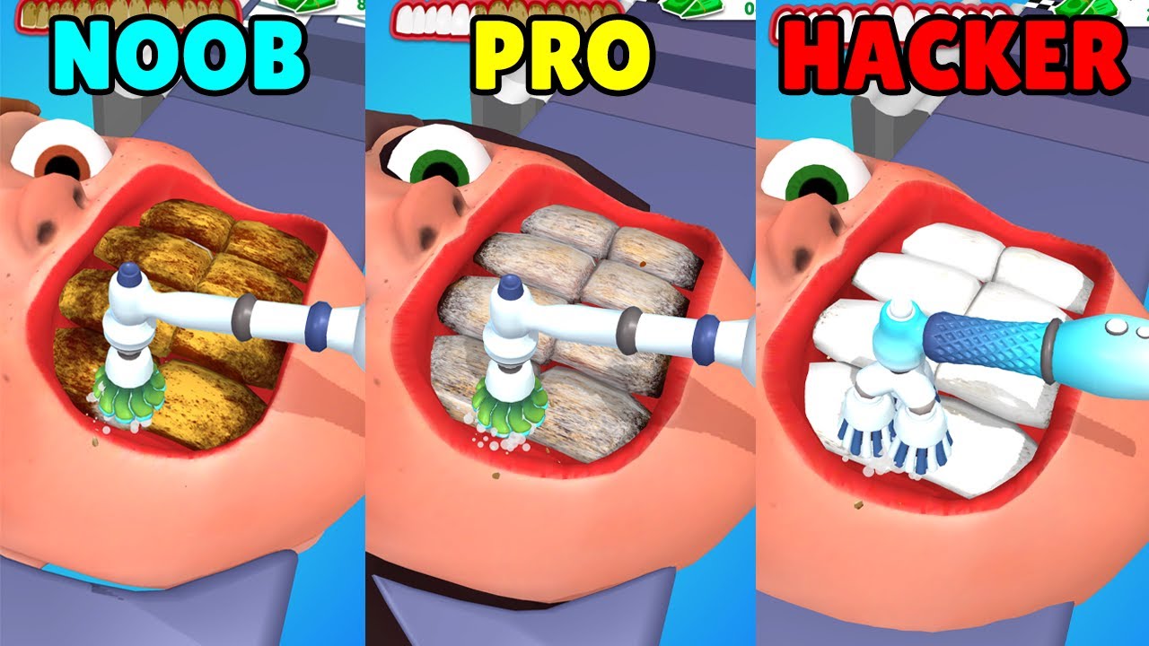 NOOB vs PRO vs HACKER in Teeth Run!