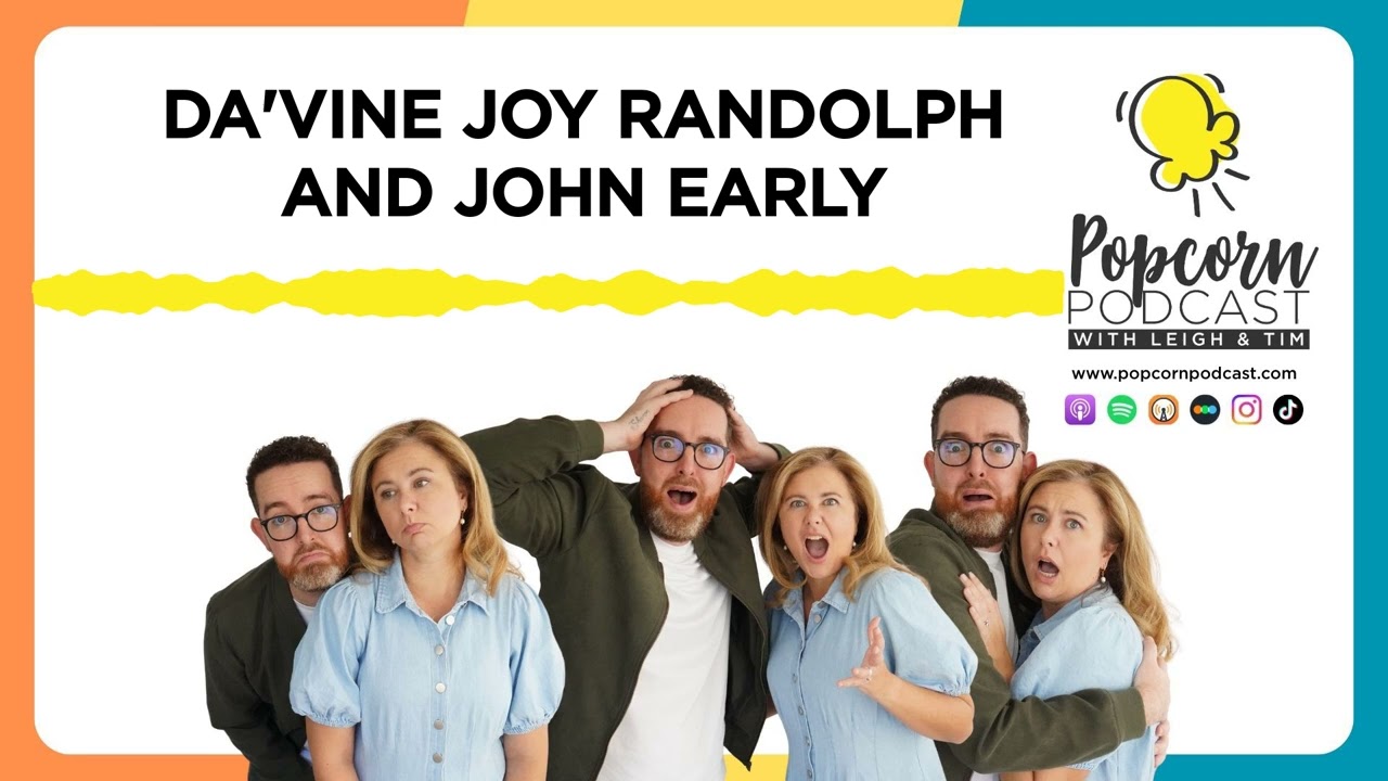 Da’Vine Joy Randolph and John Early break down Eternity — A24’s afterlife romance I Popcorn Podcast