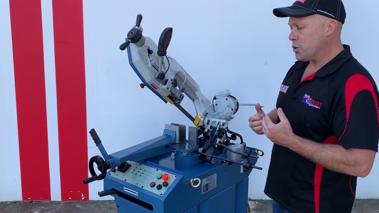 SM-HBS270N. Bandsaw 415Volt Mitre Cut. 245mm X 180mm Capacity, Front Control Panel,