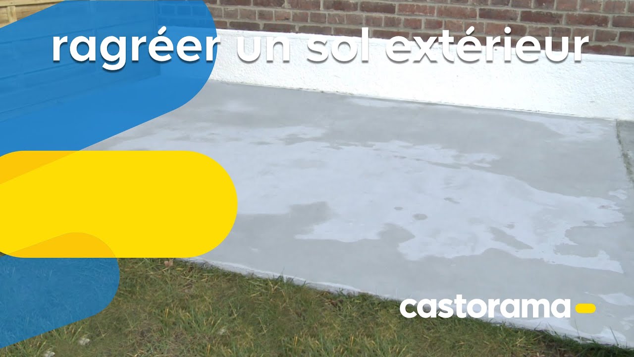 Ragréer un sol extérieur (Castorama)