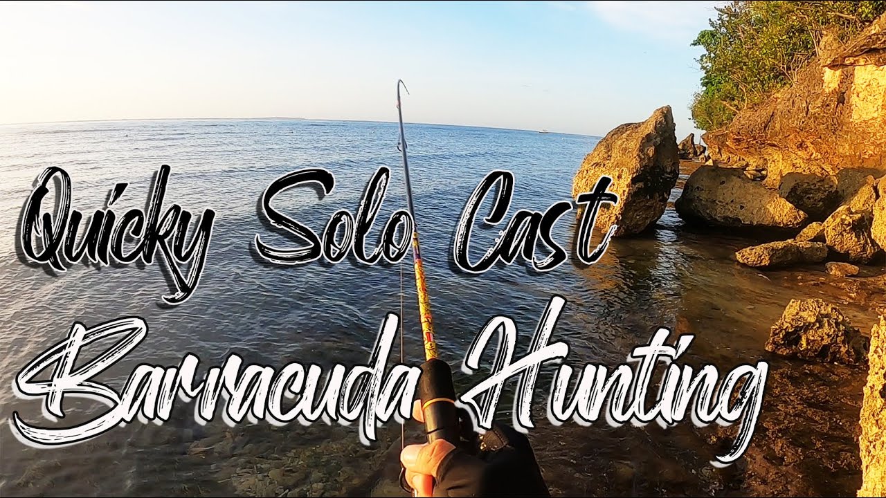 Quicky Solo Cast Barracuda Hunting || Fishing in the Philippines Bohol