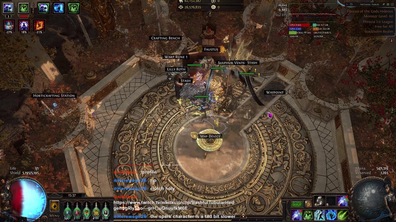 Poe 3.27 Phrecia | Rerolling to new blaster build today | Still sick