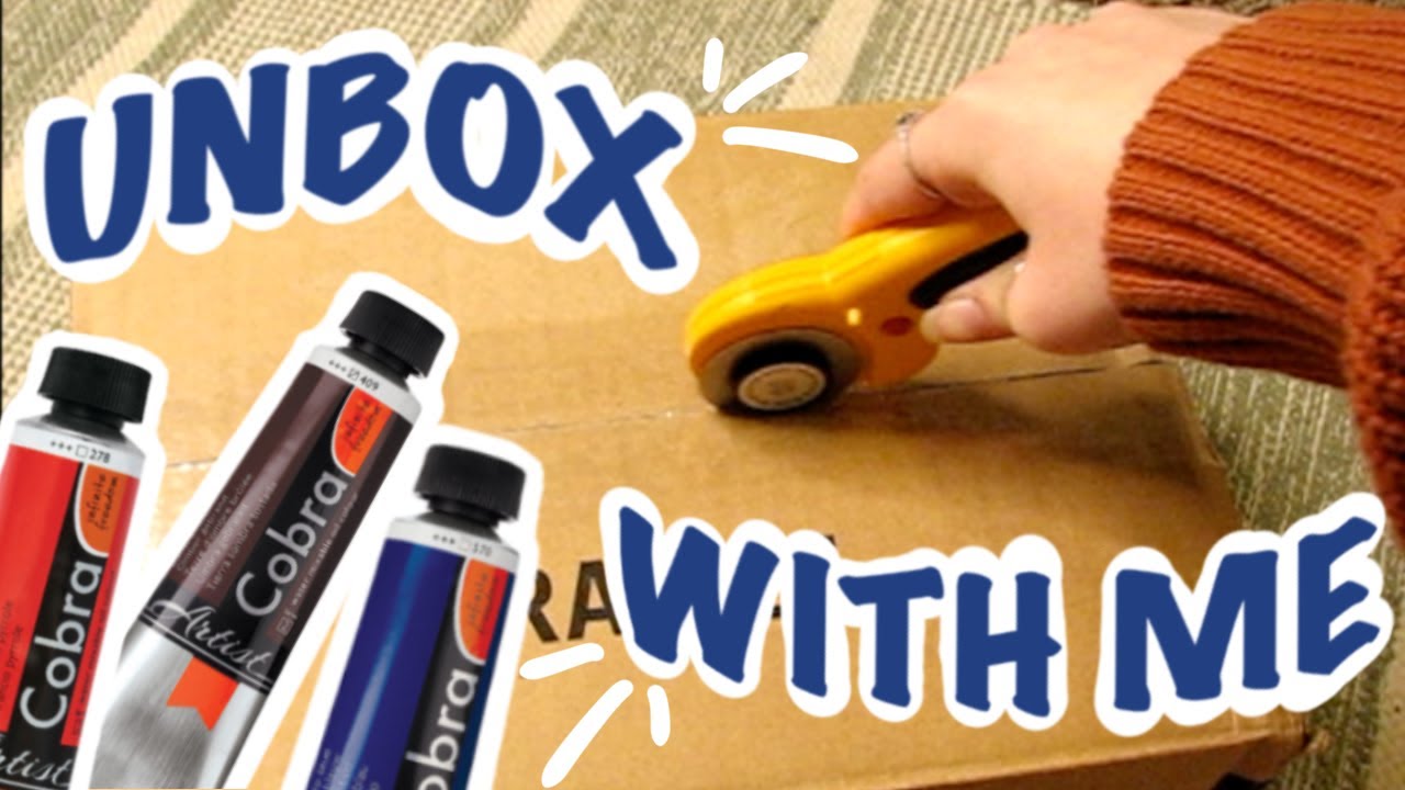 UNBOXING water-mixable COBRA oil paints