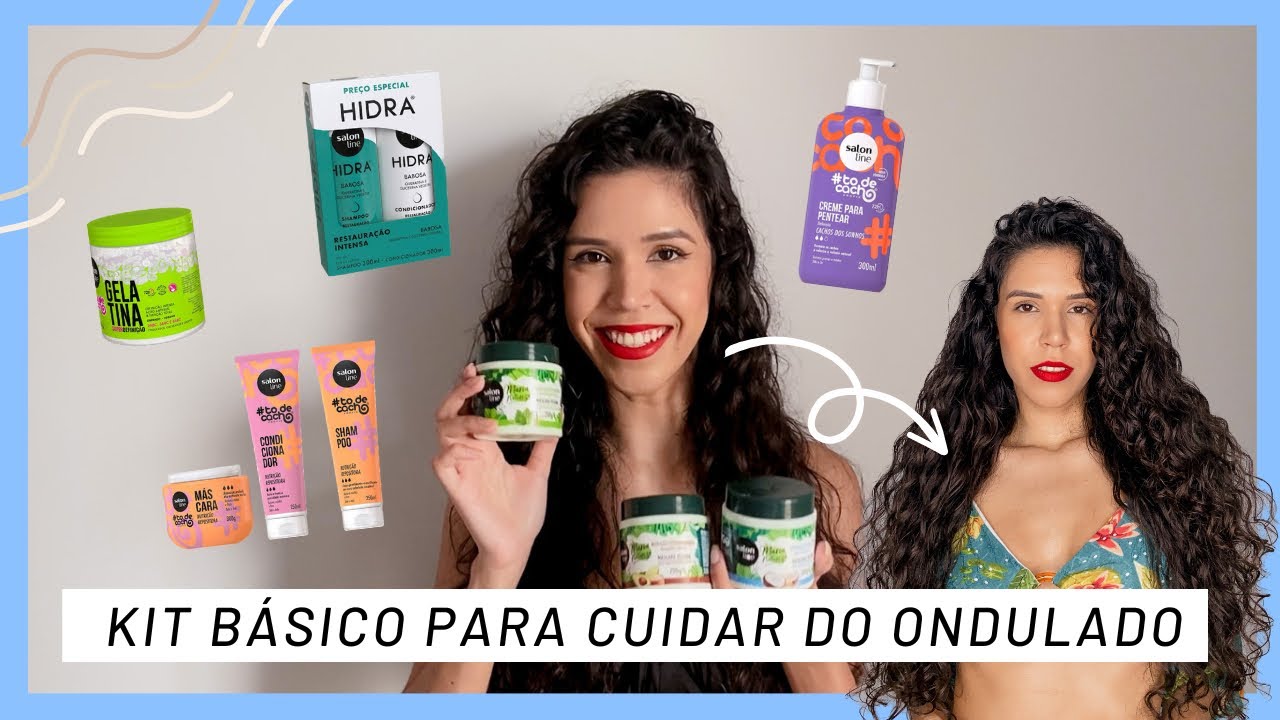 KIT BÁSICO PARA CUIDAR DO CABELO ONDULADO - Gabriela Mayer