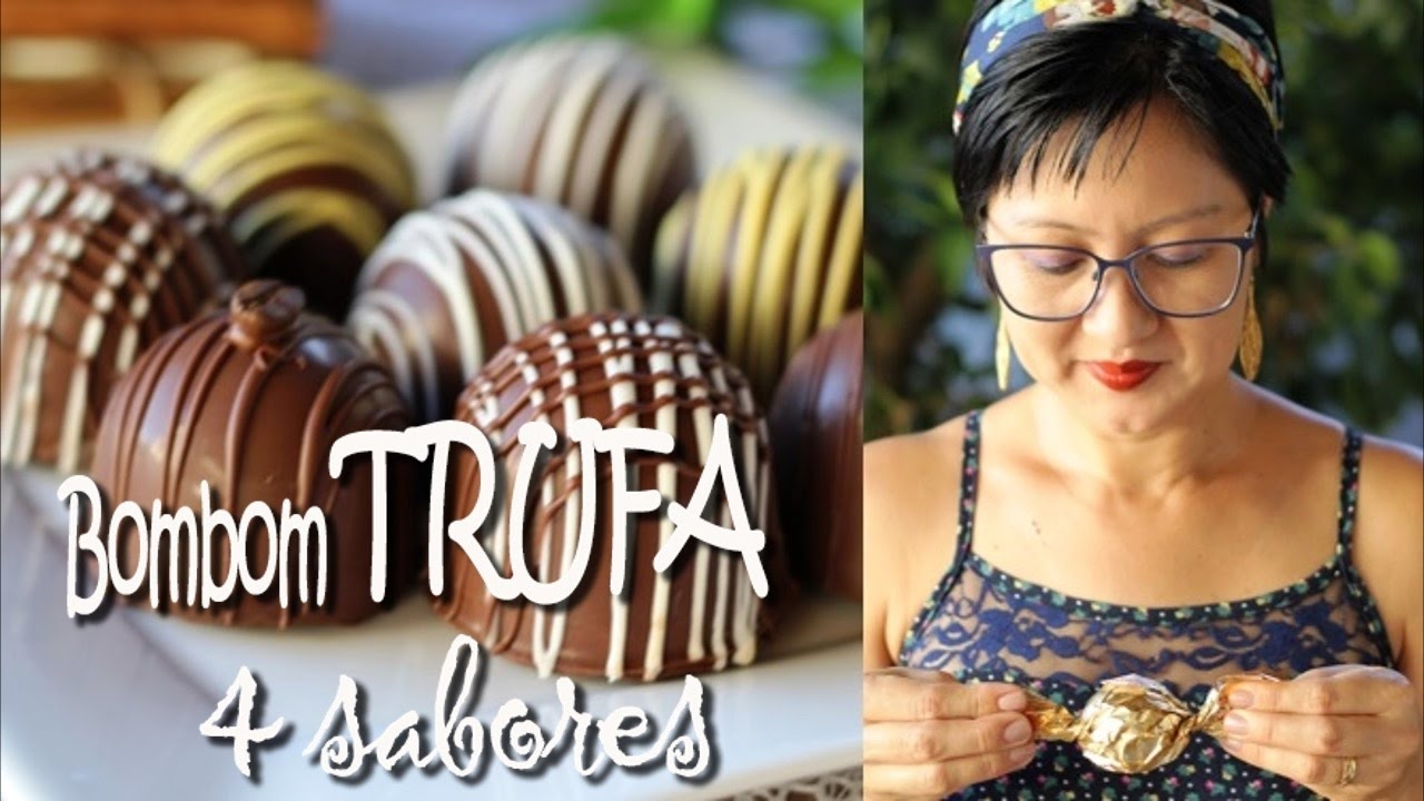 BOMBOM TRUFA 4 SABORES | PAÇOCA LEITE NINHO CAFÉ MARACUJÁ | DIKA DA NAKA