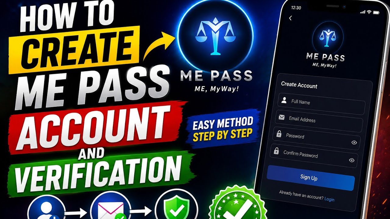 Me pass Account create and verification.