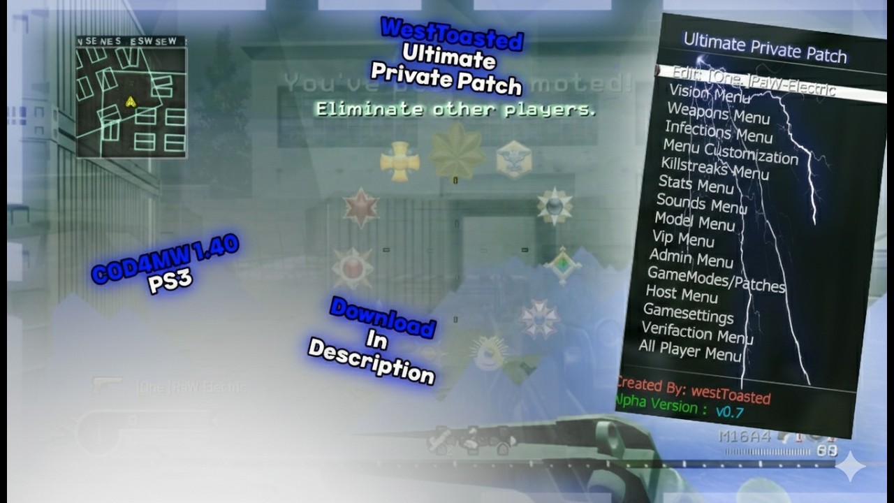 COD4MW 1.40 PS3 - WestToasted Ultimate Private Patch
