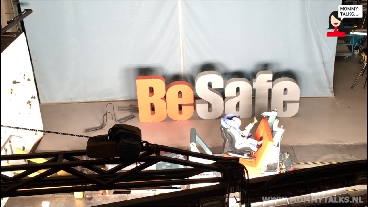 Besafe car seat crashtest in Linköping