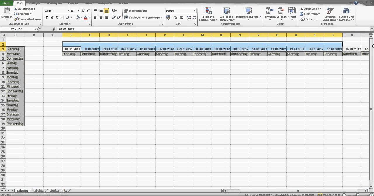 Spalten in Zeilen umwandeln - Excel f&uuml;r Einsteiger