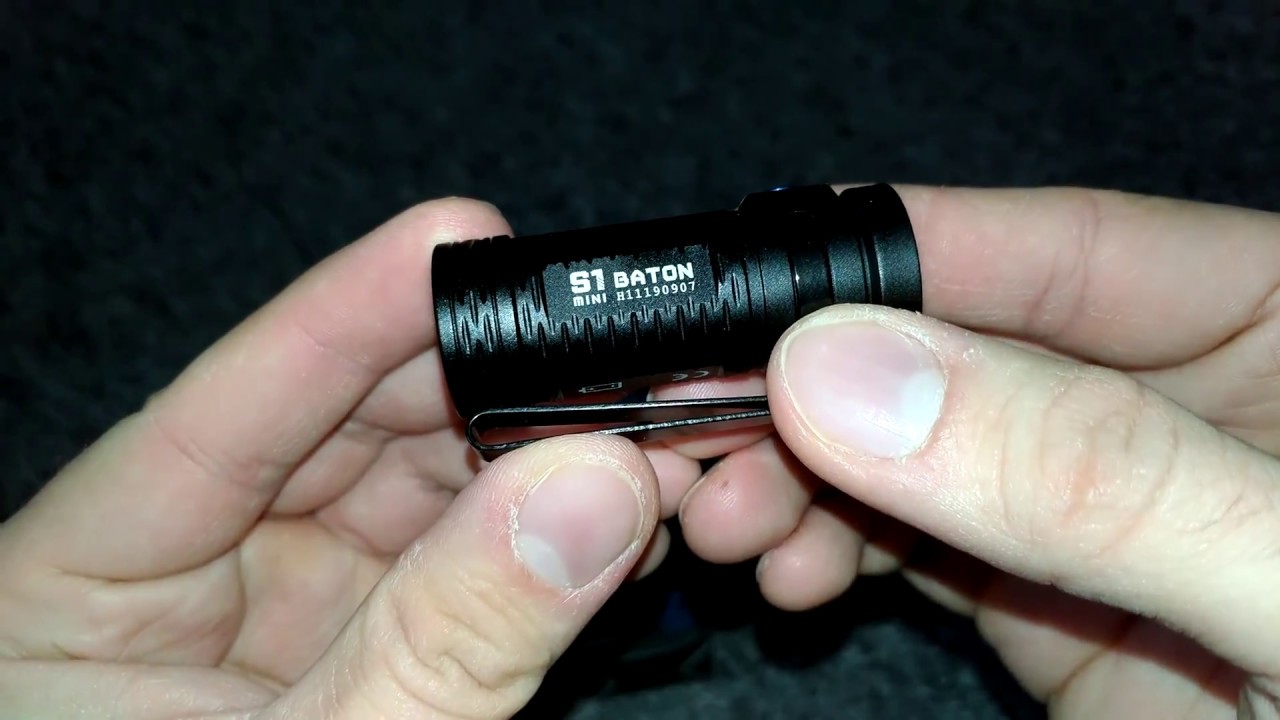 kleinste und hellste  Lampe 600 Lumen Olight S1 Baton Mini LED Taschenlampe Cree XM-L2 CW LED- IPX8