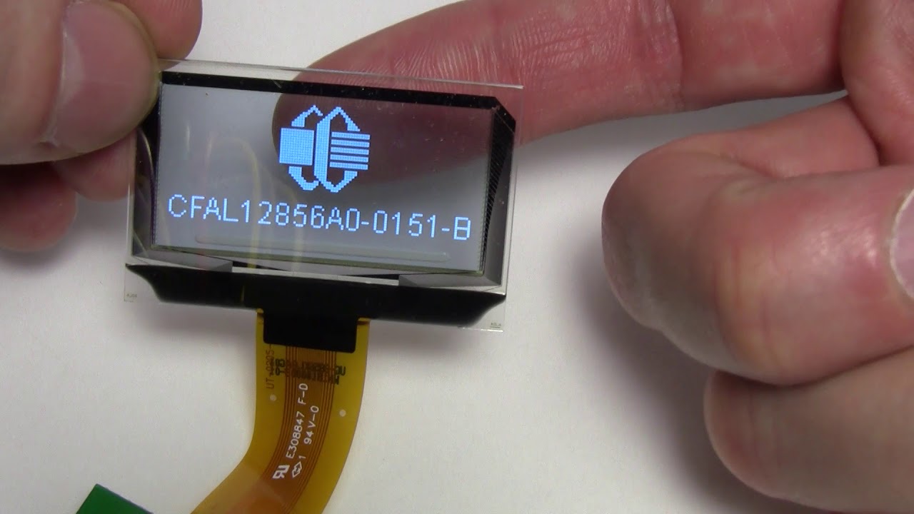 Crystalfontz 128x56 Transparent OLED Display