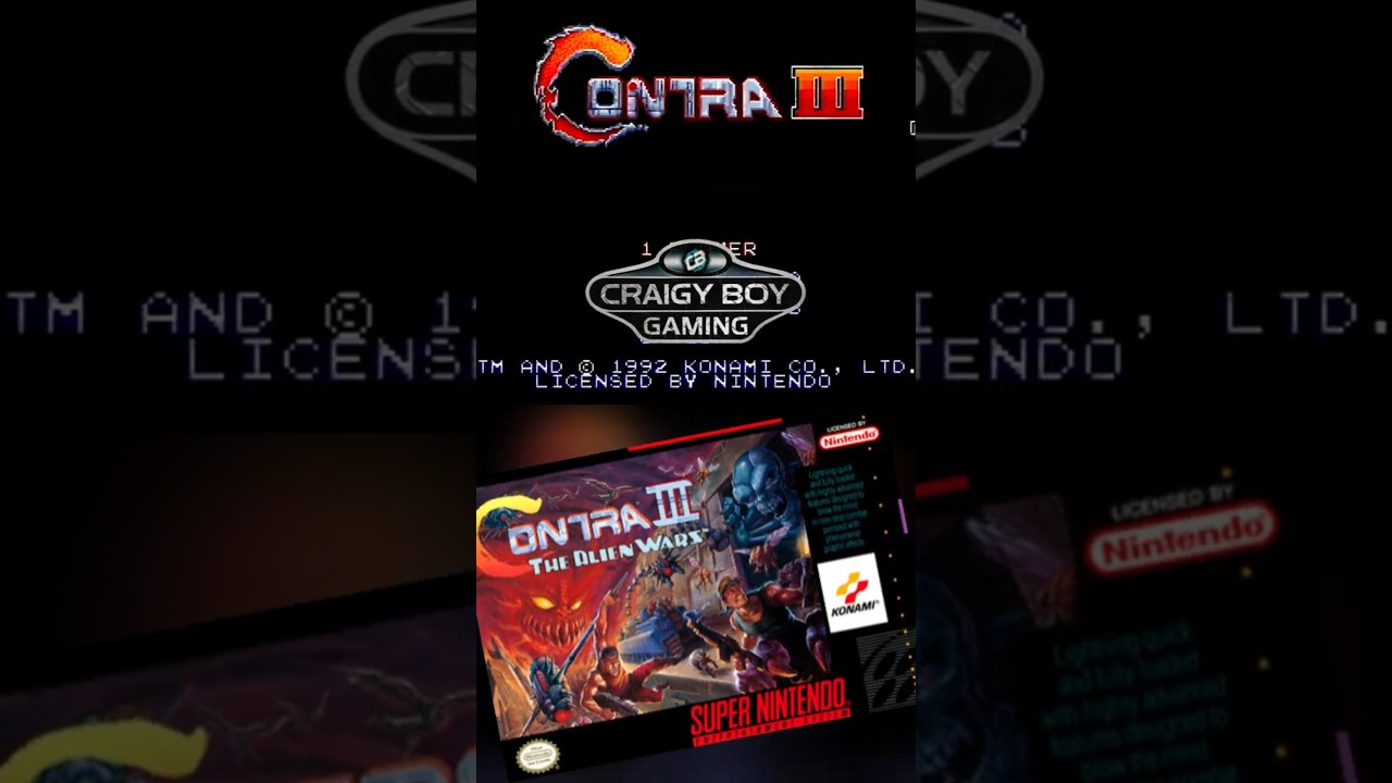 Contra III SNES Gameplay – Legendary Action! 