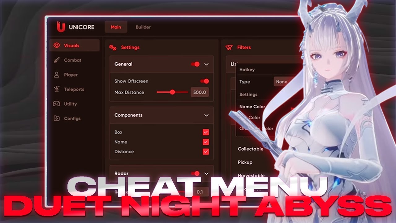 **Greated** Duet Night Abyss - Cheat Menu | Divine Hacks For DNA | Many Functions | FREE Download