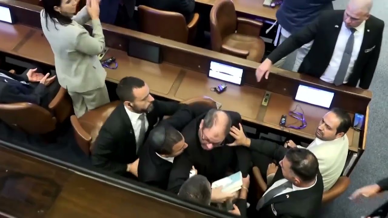 Trump heckled by left wing Israeli Knesset member during speech | REUTERS