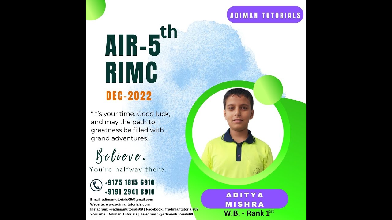 Interview AIR 5 | RIMC Dec 2022 | Aditya Mishra #adiman  #rimcdehradun  #defenceacademy  #rimc