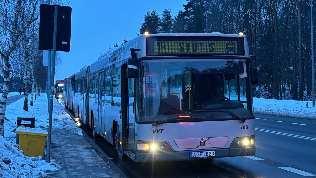 Vilnius, Volvo 7700A nr. 708 masrutas 1g