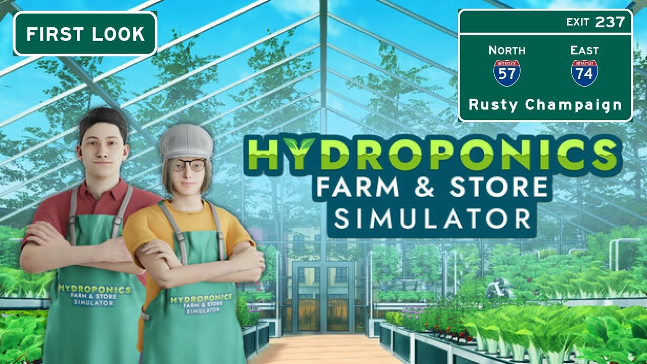Hydroponics Farm & Store Simulator First Look - Fun With Farming and Fish!  Episode 1