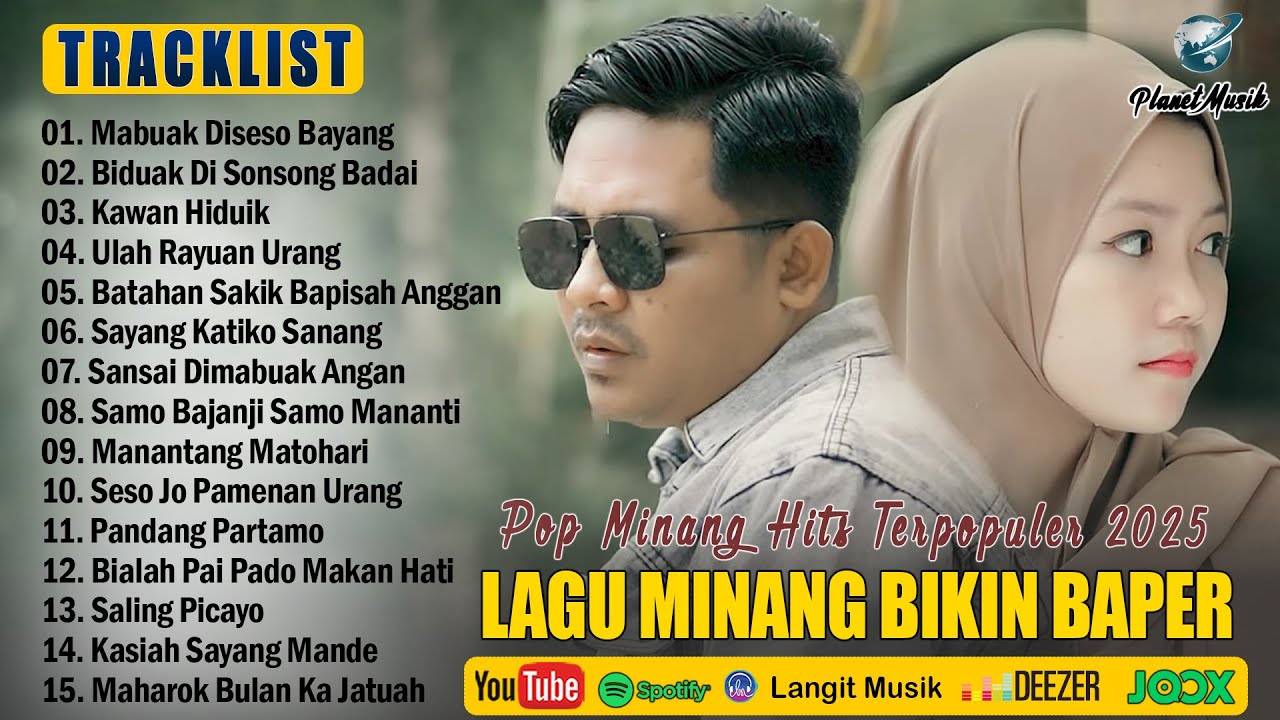 Lagu Minang Terbaru 2025 Hits Bikin Baper ~ Full Album Pop Minang Terpopuler ~ Enak Didengar