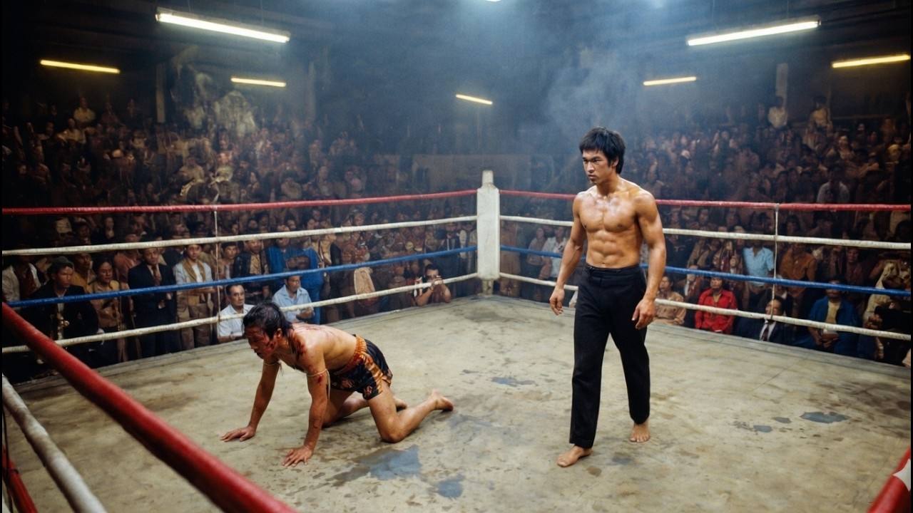 Bruce Lee kämpfte vor seinem Ruhm 1958 in Bangkok gegen eine ungeschlagene thailändische Kickboxerin