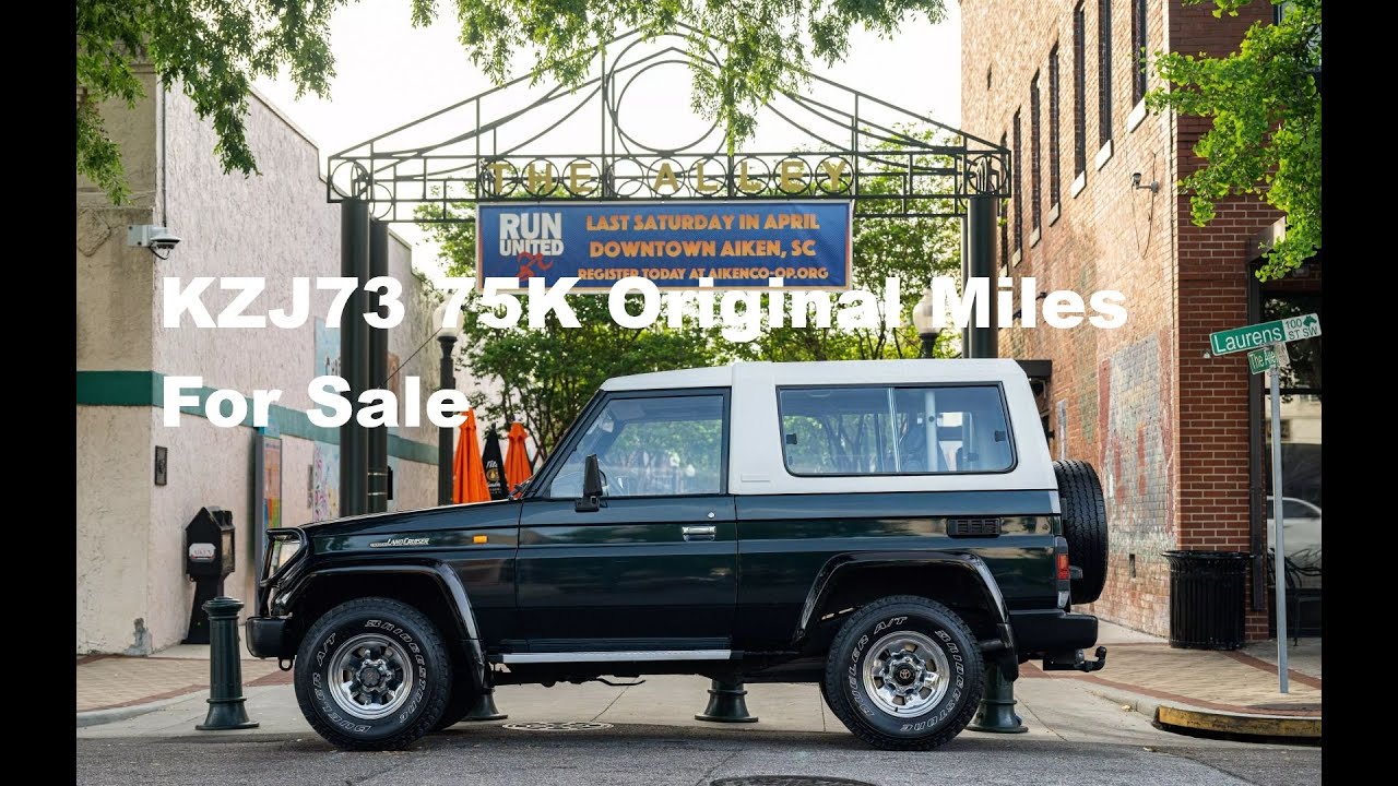 Toyota Land Cruiser KZJ73 75K Original Miles 3.0L 1KZ-T Turbo Diesel Removable FRP Top For Sale