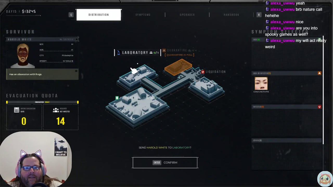 Quarantine zone - Sending people off to play at the farm.