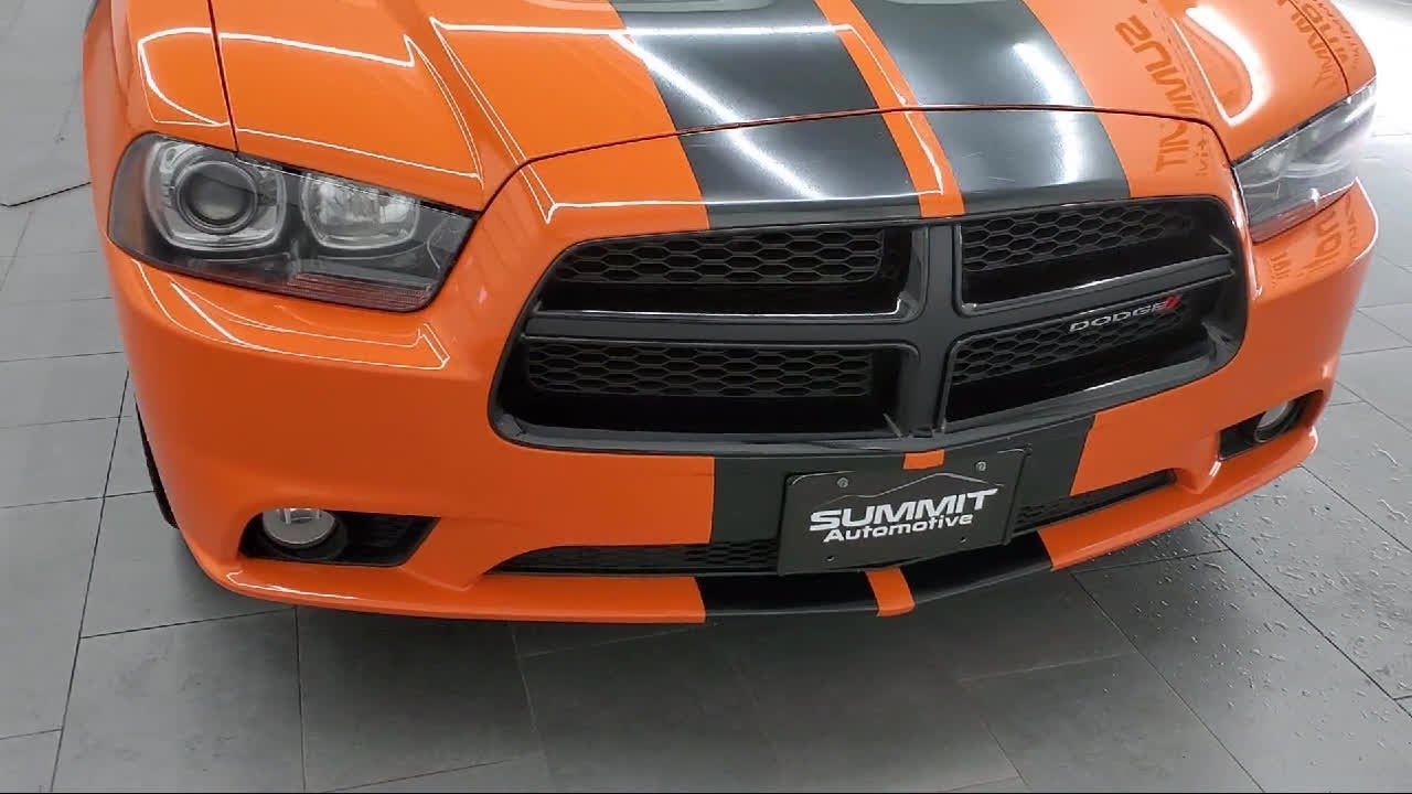 2014 Dodge Charger RT Plus Header Orange Clearcoat Used. walk around for sale in Fond Du Lac, Wiscon