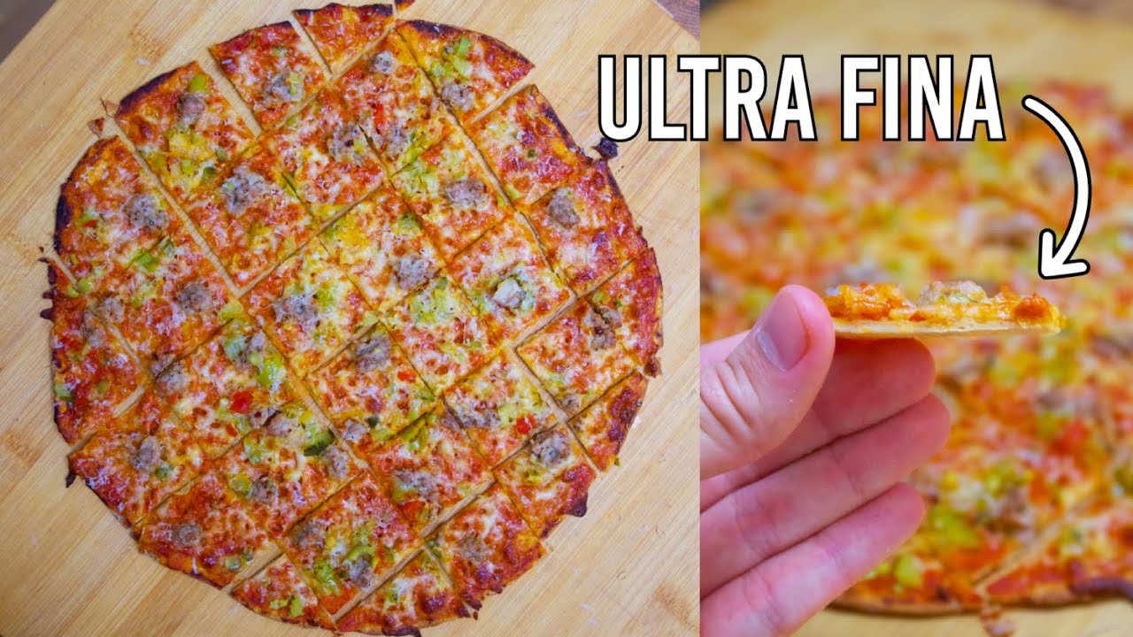 La receta de la pizza más fina del mundo