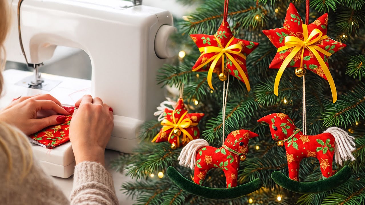 🎄 COSER ADORNO COLGANTE PARA ÁRBOL DE NAVIDAD/  FÁCIL Y RÁPIDO