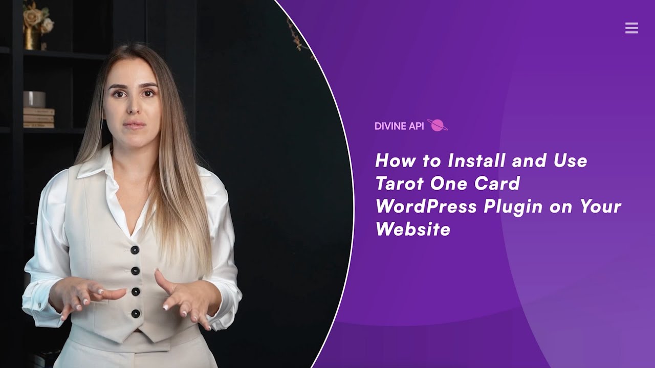 Tarot One Card Widget | Divine Astro WordPress Plugin | Divine API