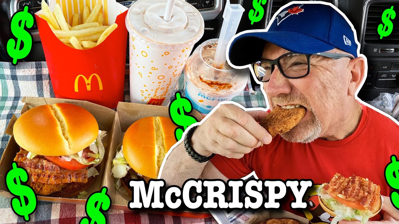 McCrispy and Deluxe McCrispy with Chocolate Shake and Kit Kat McFlurry @McDonald's Canada