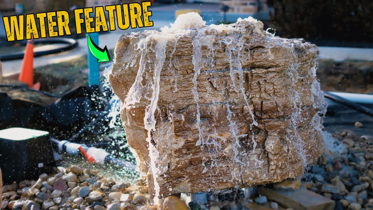 Building a Bubbling Rock Water Feature!