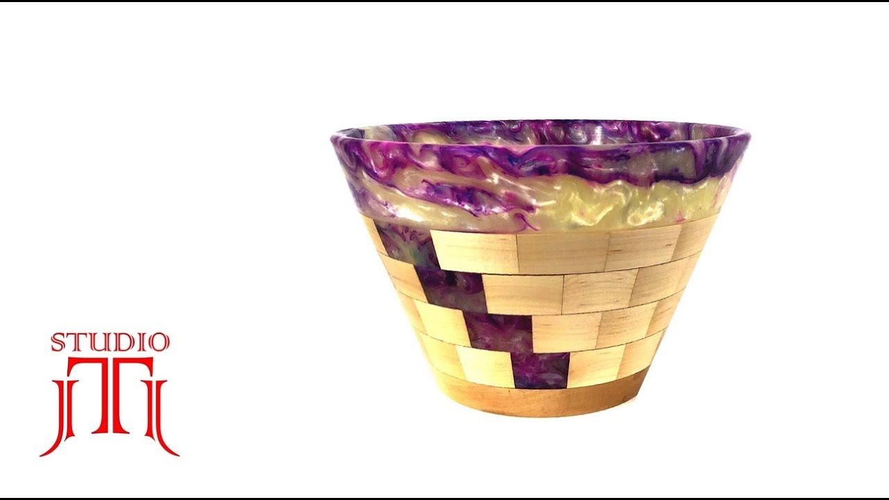 Resin & Wood - Wood Turning a Unique Segmented Bowl