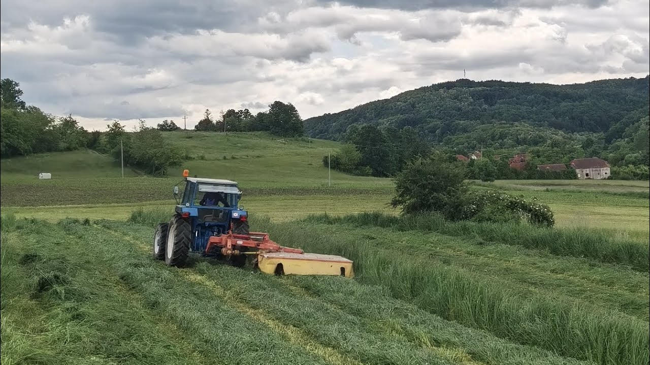 Ford 6610 grass cutting