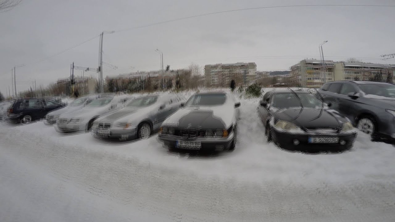 CAN'T WAIT to DRIVE MY BMW 525i E34 in the FIRST SNOW - Passenger POV [4K]