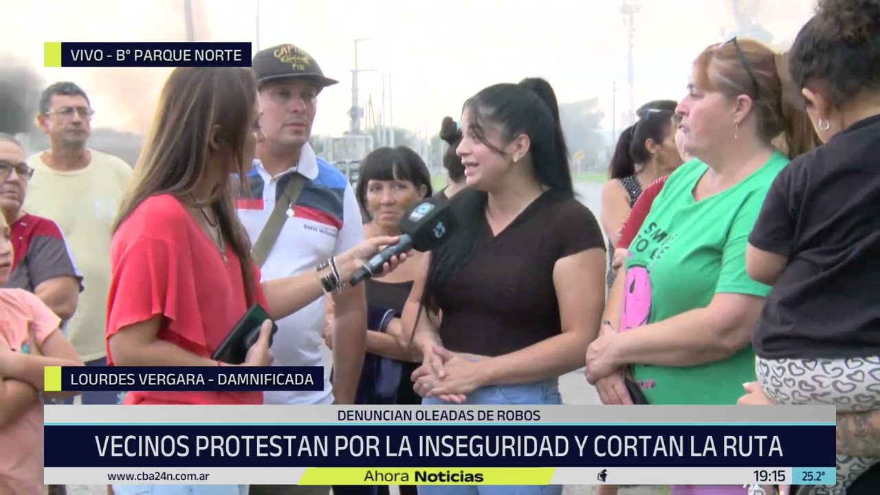 Móvil en vivo: vecinos de barrio Parque Norte, hartos de la inseguridad