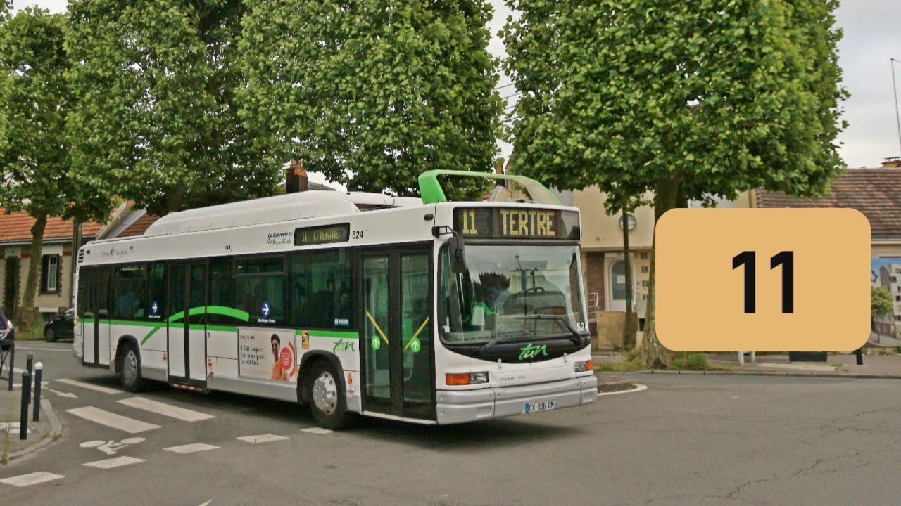 Heuliez GX 317 GNV N°524 - Ligne 11 - Réseau Naolib - Nantes