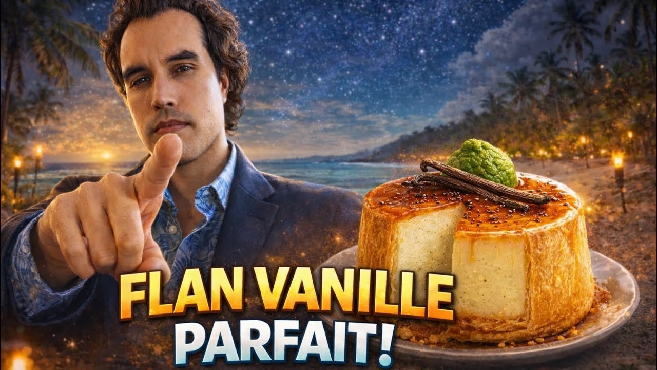 FLAN PÂTISSIER VANILLE BOURBON SUR FEUILLETAGE INVERSÉ