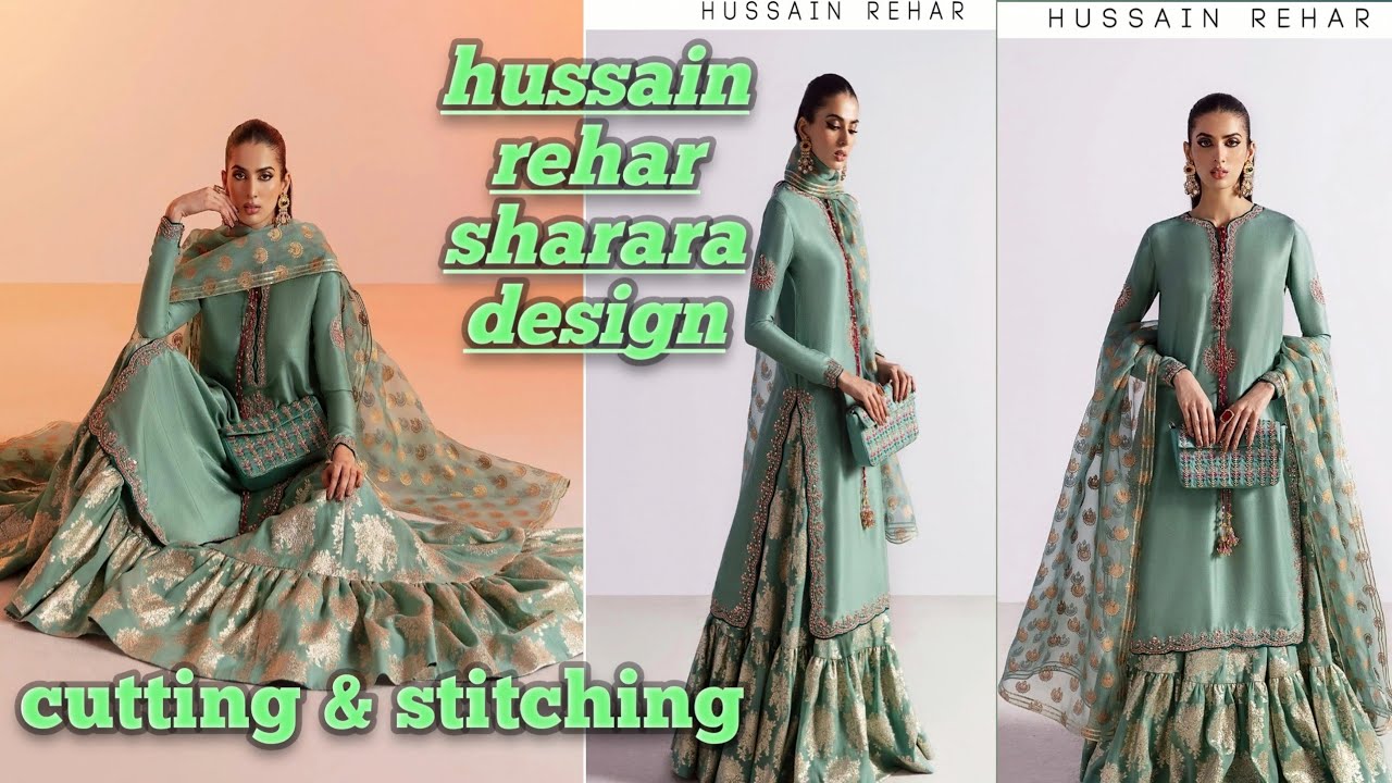 Wedding special party wear gharara cutting and stitching|Trendy viral gharara design 