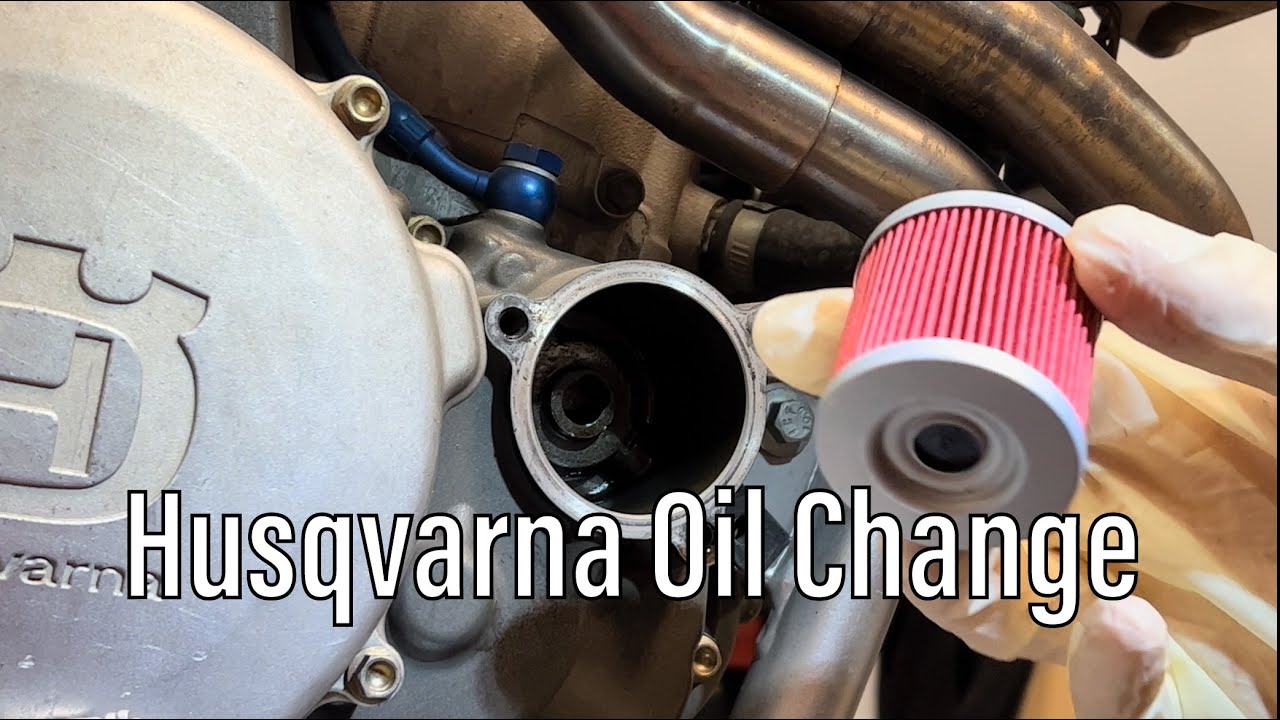 Husqvarna TE SMR 510 in 10 min oil and filter change