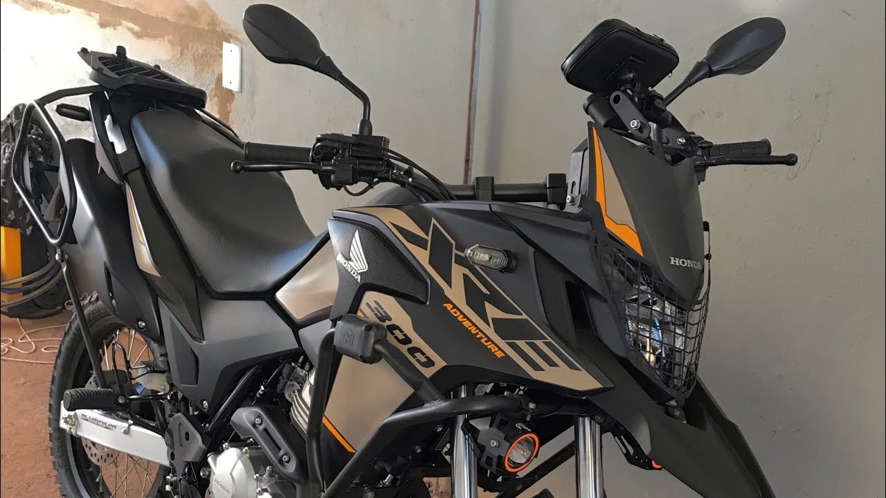 Suporte GPS + Carregador na XRE 2022 ADV