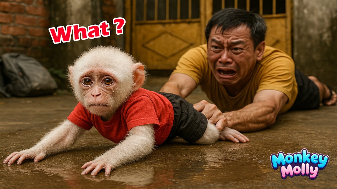 Mom Says Goodbye… Then Disaster Strikes Baby Monkey Molly