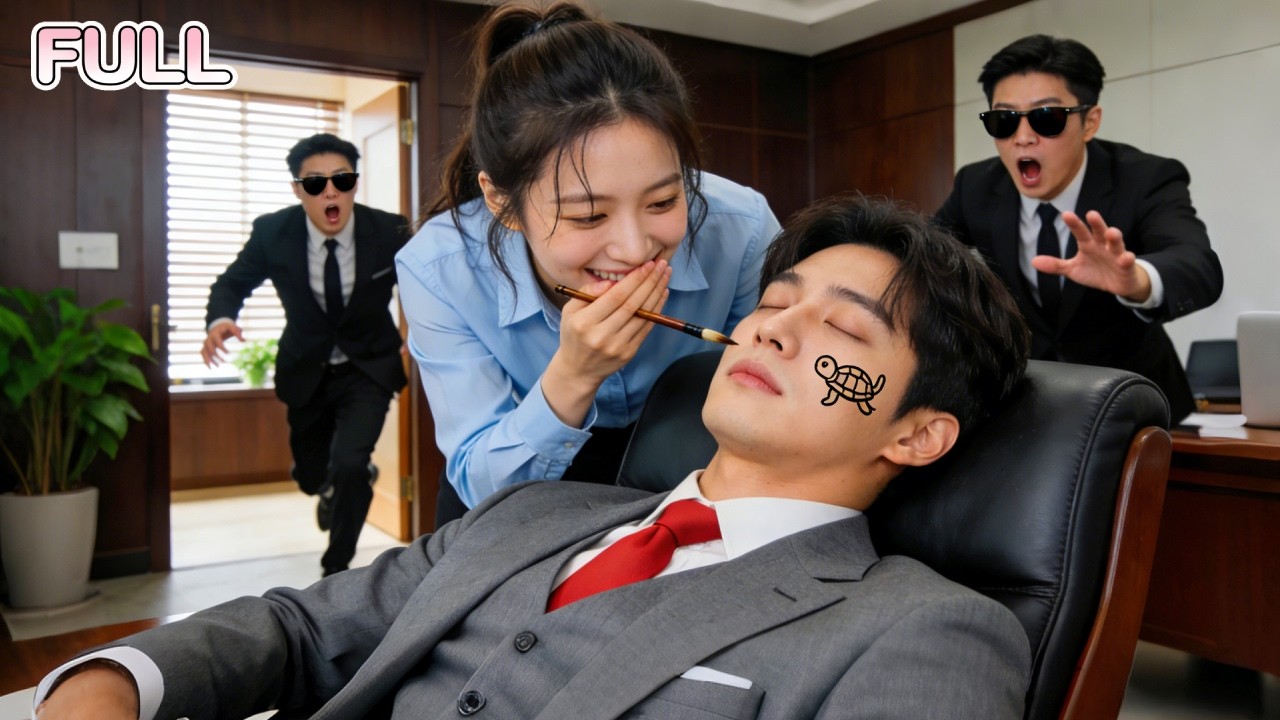 Mistaken As Gold Digger,Girl Doodles On Sleeping CEO’s Face To Vent! Unaware He’s Awake & Falling…