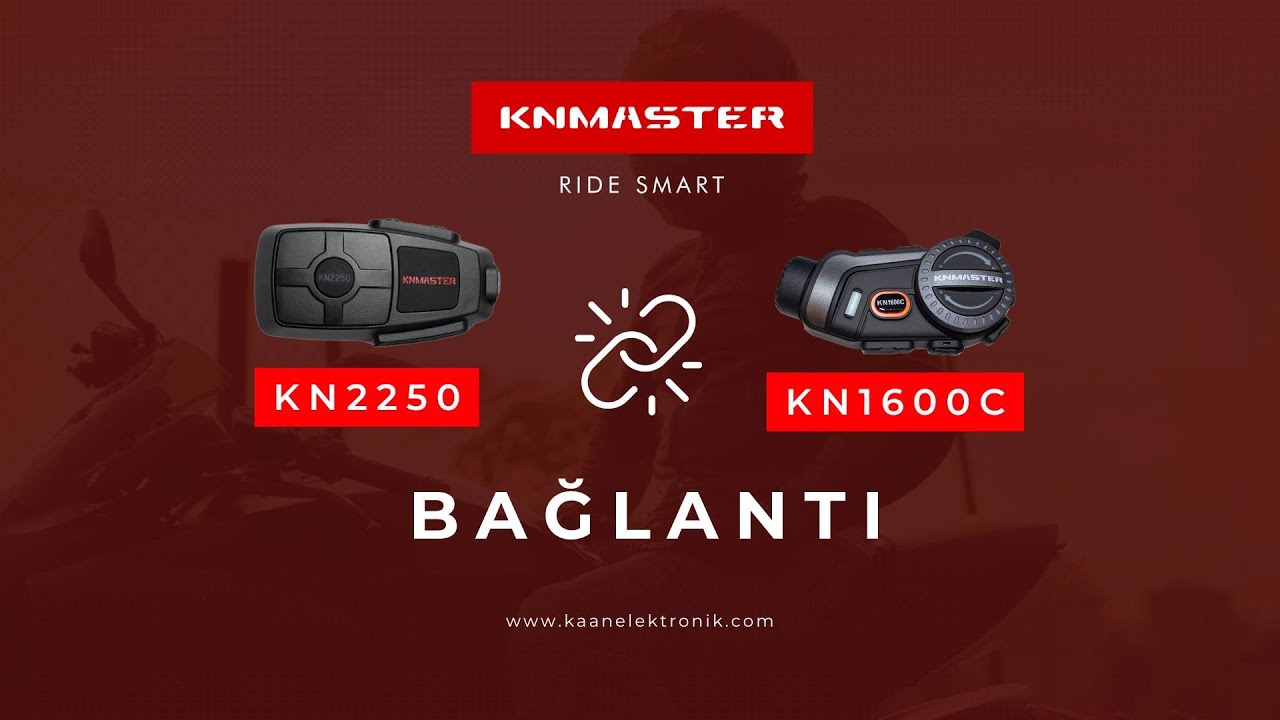 Knmaster KN2250 Bluetooth Intercom Seti - KN1600C İnterkom Bağlantısı